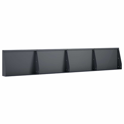 Mur oporowy 4 szt. 60 x 12 x 30 cm Stal antracytowy