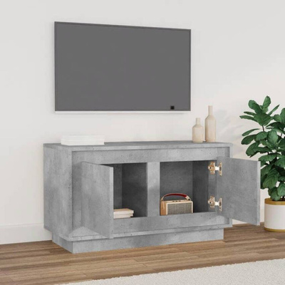 vidaXL Szafka pod TV, szarość betonu, 80x35x45 cm