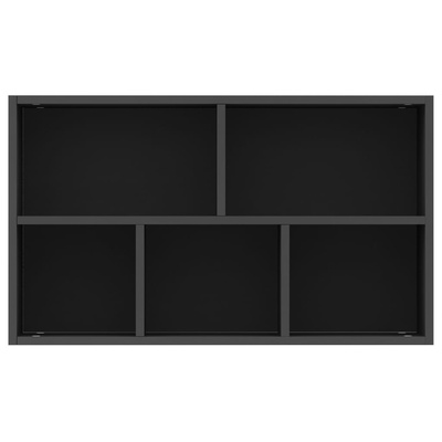 Regał na książki/szafka, czarny, 50x25x80 cm