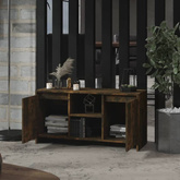 Szafka pod TV, przydymiony dąb, 102x37,5x52,5 cm vidaXL