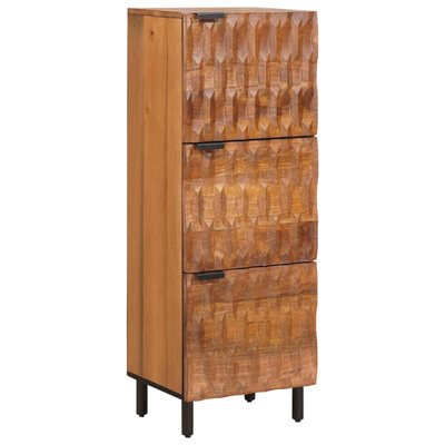 Highboard Wykończenie w kolorze brązowego akacji Drewno z mango
