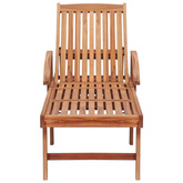 vidaXL Leżaki z beżowymi poduszkami, 2 szt., lite drewno tekowe