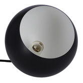 Lampa wisząca czarna E27 metal / drewno Flen Ledea 50101263