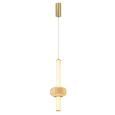 Lampa wisząca Puras D ze szklaną ozdobą pojedyncza LED 15W 3000K do sypialni i salonu