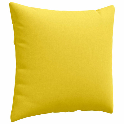 Poduszki na sofę 2 pcs Jasnożółty 50 x 50 cm tkanina