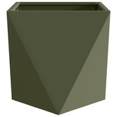 Donica 2 pcs Zielony oliwkowy 40 x 40 x 40 cm Stal