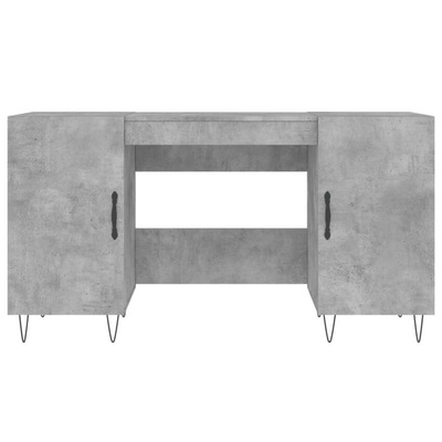 vidaXL Biurko, szarość betonu, 140x50x75 cm, materiał drewnopochodny wariant 5