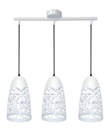 Lampa wisząca biała 3xE27 59cm SABRIN 33-54876