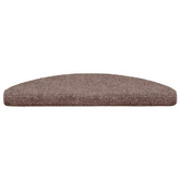 Maty na schody samoprzylepne 5 szt. 65x21x4 cm jasnobrązowe półokrągłe duże