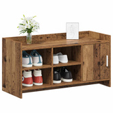 Szafka na buty z drzwiami Stare drewno 100 x 39,5 x 51 cm