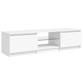 vidaXL Szafka pod TV z oświetleniem LED, biała, 140 x 40 x 35,5 cm