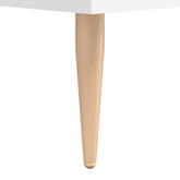 vidaXL Biurko, białe, 140x50x75 cm, materiał drewnopochodny wariant 10