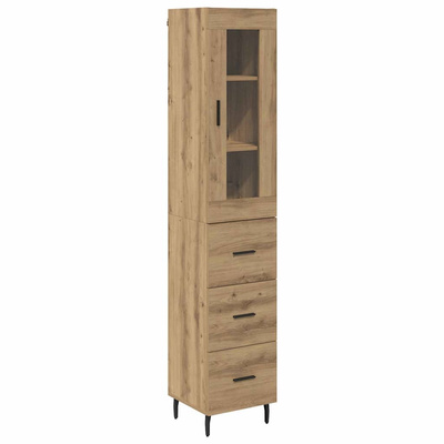 Highboard Dąb rzemieślniczy 34,5 x 34 x 180 cm