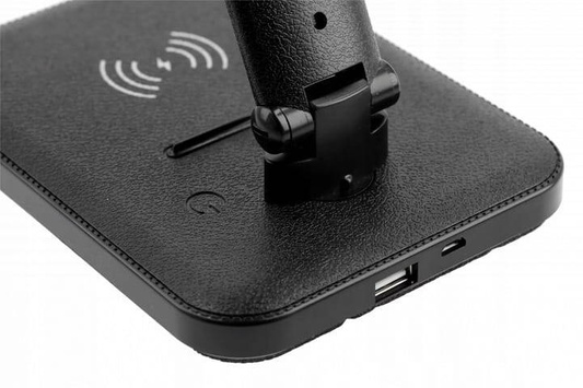 Lampka biurkowa GIzuka GT-LB-IZK6WCCT-10 czarna z ładowaniem indukcyjnym