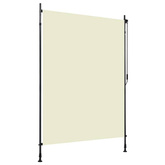 vidaXL Roleta zewnętrzna, 150x270 cm, kremowa