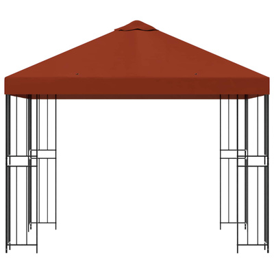 Altana 3 x 3 m terakota Poliester i Stal 190 gsm