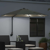 Parasolka ogrodowa piaskowy 248 x 248 x 148 cm Poliester i Stal