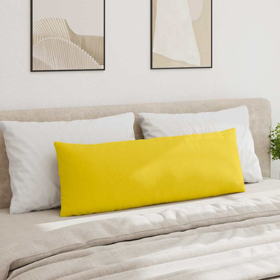 Poduszki na sofę 2 pcs Jasnożółty 120 x 40 cm tkanina