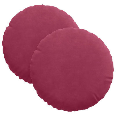 Poduszki na siedziska 2 pcs Czerwone wino ?30 x 13 cm Aksamit