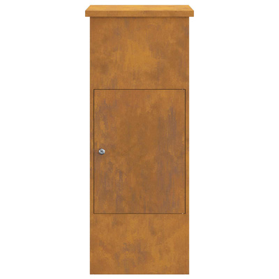 Skrzynka na przesyłki z drzwiami Rdzawy 44,5 x 29 x 110,5 cm
