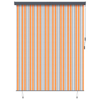 Roleta Żółty i Niebieski 200 x 250 cm Materiał i Aluminium