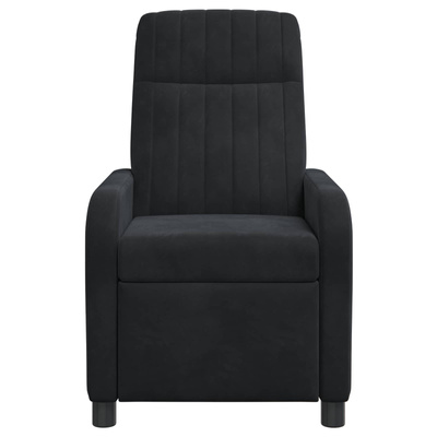 Fotel recliner Czarny Welur