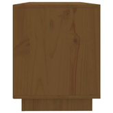 vidaXL Szafka pod TV, miodowy brąz, 110,5x35x44cm, lite drewno sosnowe