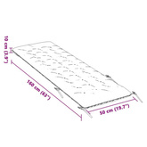 vidaXL Poduszka na leżak, czarna, 160x50x10 cm, sztuczny zamsz