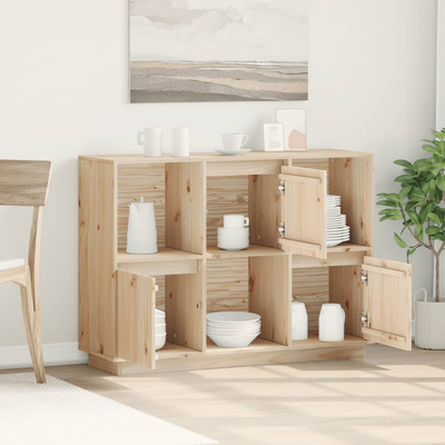 Szafka, 110,5x35x80 cm, lite drewno sosnowe