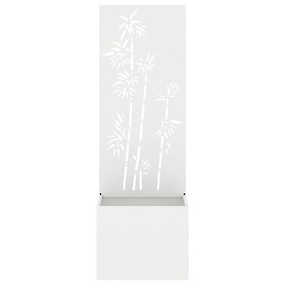 Ekran zapewniający prywatność w ogrodzie Biały 50 x 150 cm