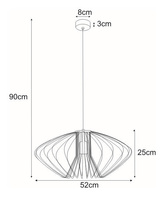 Lampa wisząca K-3407 biała z serii TIZI KAJA