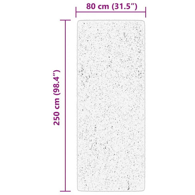 vidaXL Dywan HUARTE z krótkim włosiem, kremowy, 80x250 cm