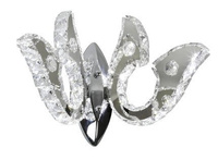 Kinkiet chromowy LED podwójny z kryształkami 10W Venezia Candellux 22-55507