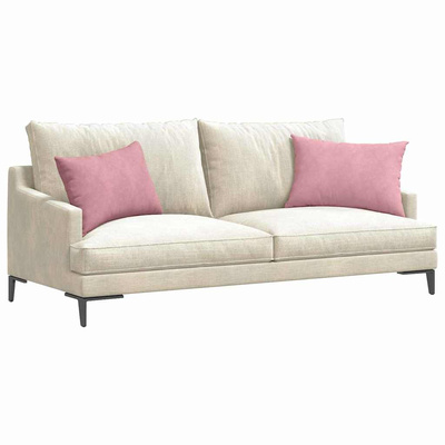 Poduszki na sofę 2 pcs Różowy 60 x 40 cm Tkanina sztruksowa
