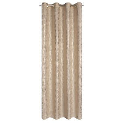 Zasłona Semi beżowa 140x250