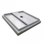 Natynkowa oprawa rastrowa LED - IP44 - Neutralna barwa - 45W