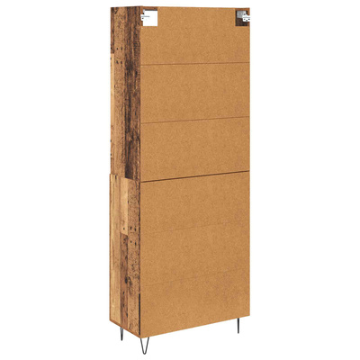 Highboard 2 szt. Stare drewno 69,5 x 34 x 180 cm