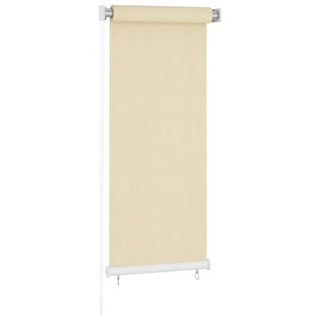 vidaXL Roleta zewnętrzna, kremowa, 60x140 cm, HDPE