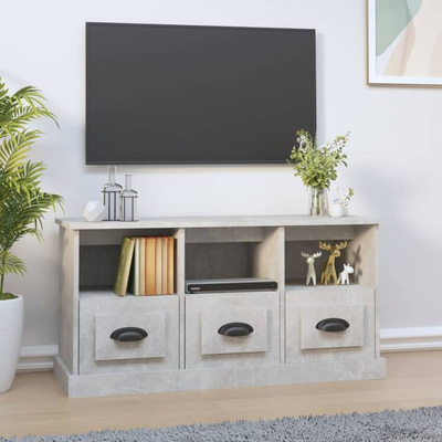 vidaXL Szafka pod TV, szarość betonu, 100x35x50 cm