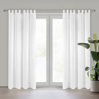 Firana Lucy biała 140x250