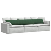 Poduszki na sofę 2 pcs Ciemna zieleń 200 x 40 cm
