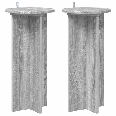Stojak na rośliny 2 pcs Szary Sonoma 29,5 x 29,5 x 60 cm