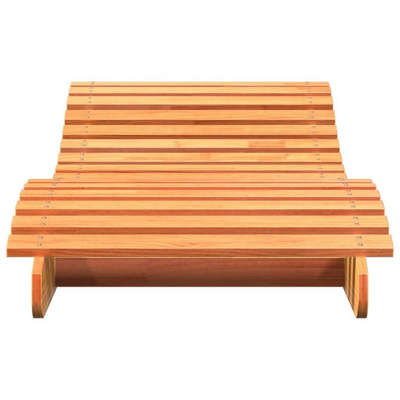 vidaXL Leżak, woskowy brąz, 205x70x31,5 cm, lite drewno sosnowe
