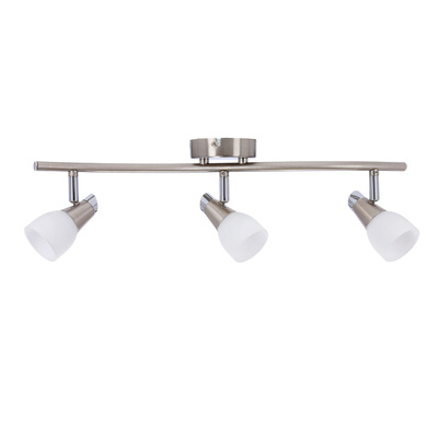 Lampa ścienna listwa 3X40W G9 nikiel chrom biały SELIA 93-69993