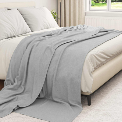 Koce narzutowe 6 pcs Szary 270 x 240 cm Polar