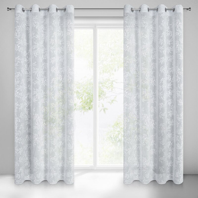 Zasłona Amber szara 140x250