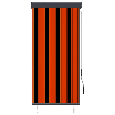 vidaXL Roleta zewnętrzna, 80x250 cm, pomarańczowo-brązowa