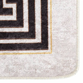 vidaXL Dywan, możliwość prania, 160x230 cm, jasny beż, antypoślizgowy