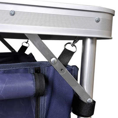 vidaXL Składana szafka turystyczna z aluminiową ramą