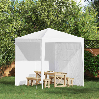 Ściana boczna namiotu na imprezy 2 pcs Biały 200 x 195 cm
